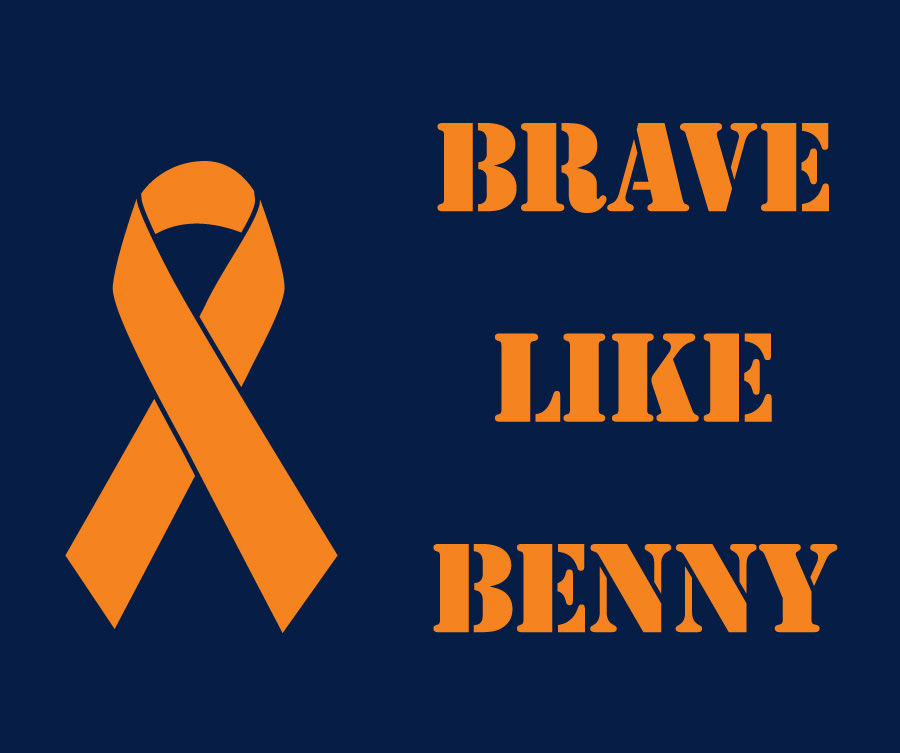 Thumbnail: Gildan Navy Brave Like Benny Long Sleeve Tshirt
