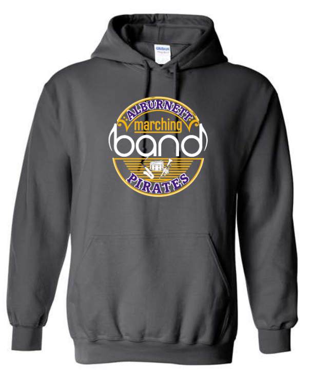 Thumbnail: Alburnett Marching Band Gildan Hooded Sweatshirt