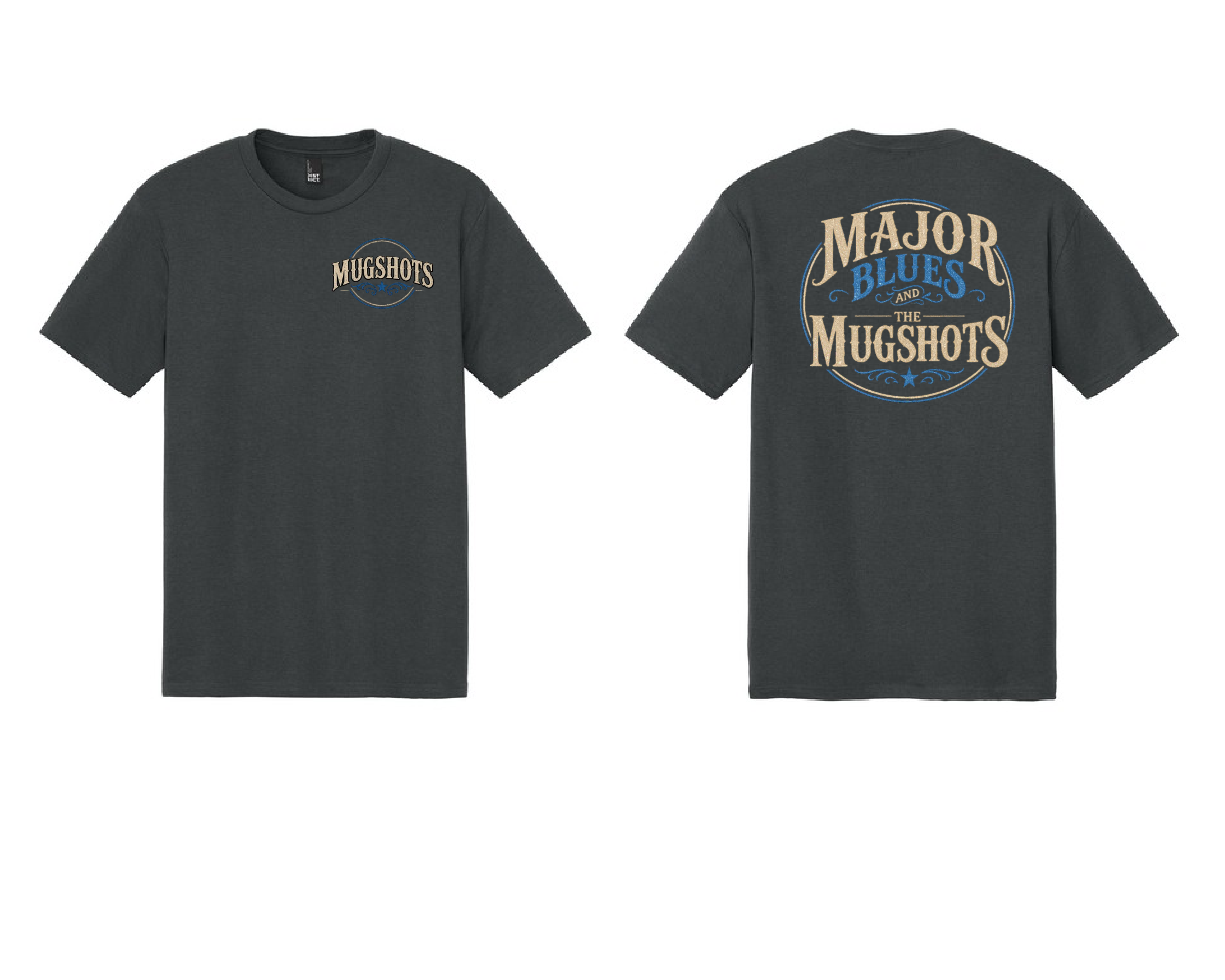 Major Blues and the Mugshots T-shirt