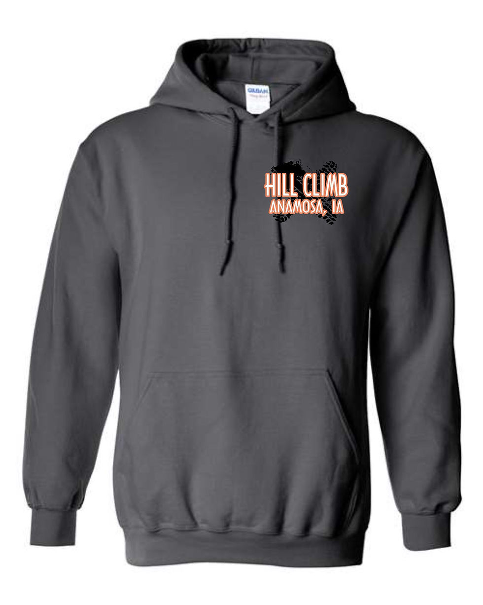 Thumbnail: Anamosa Hill Climb 2023 Charcoal Hooded Sweatshirt