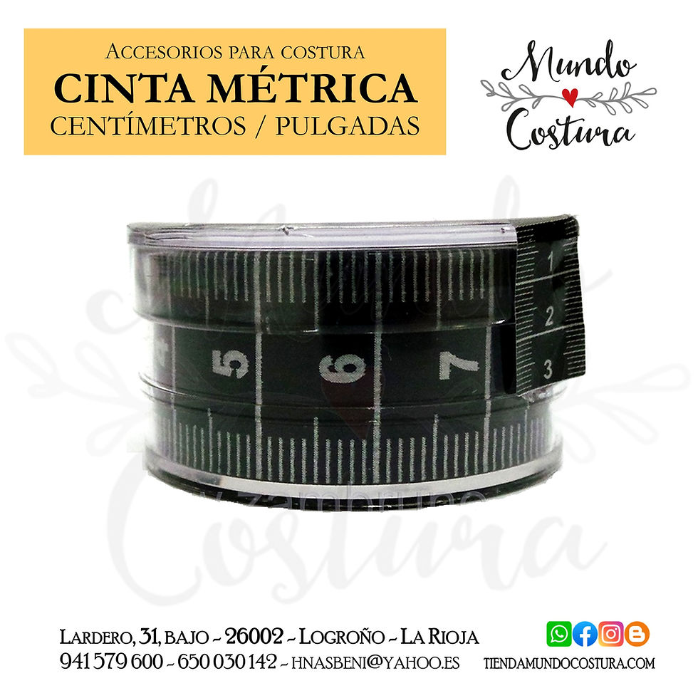 Miniatura: Cinta métrica (cm y pulgadas)