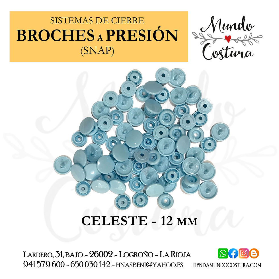 Miniatura: Broches de presión (snaps) colores
