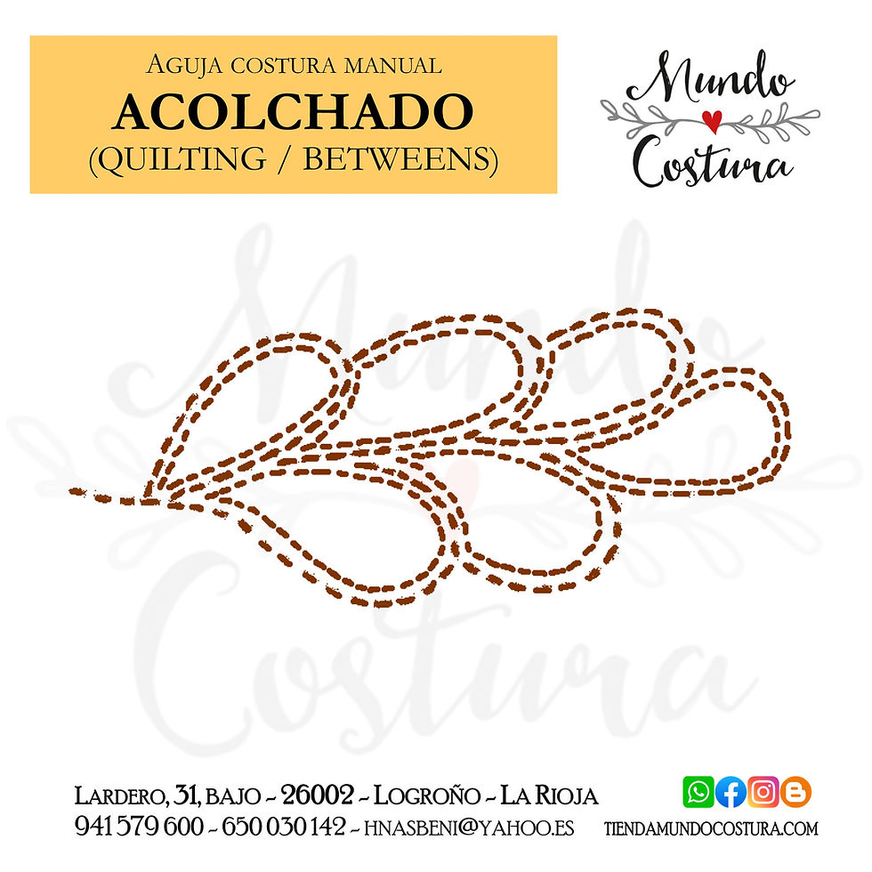 Miniatura: Agujas acolchado -  ojo grande (10u)