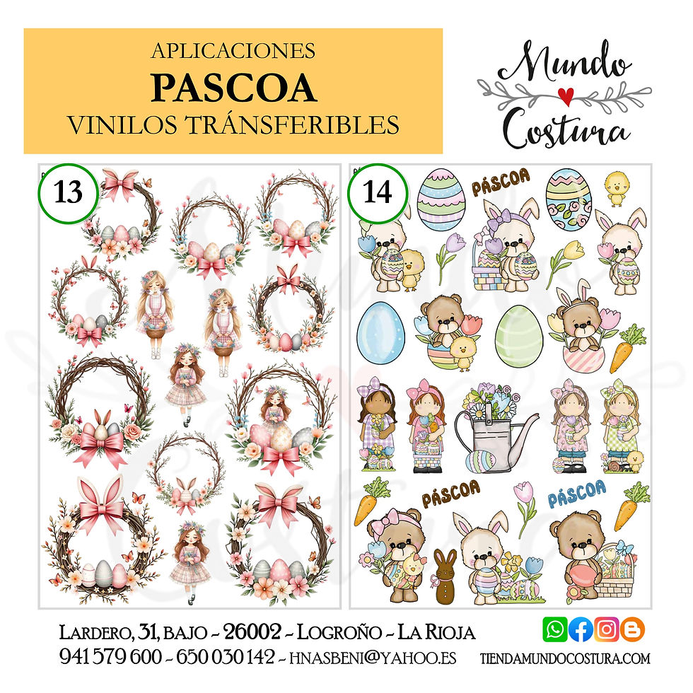 Miniatura: Vinilo transferible PASCOA