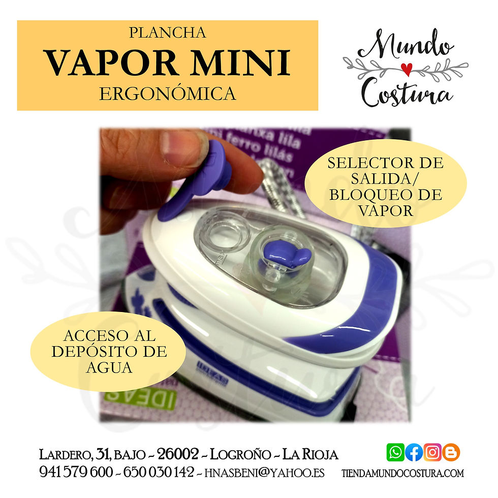 Miniatura: Plancha vapor mini - rosa