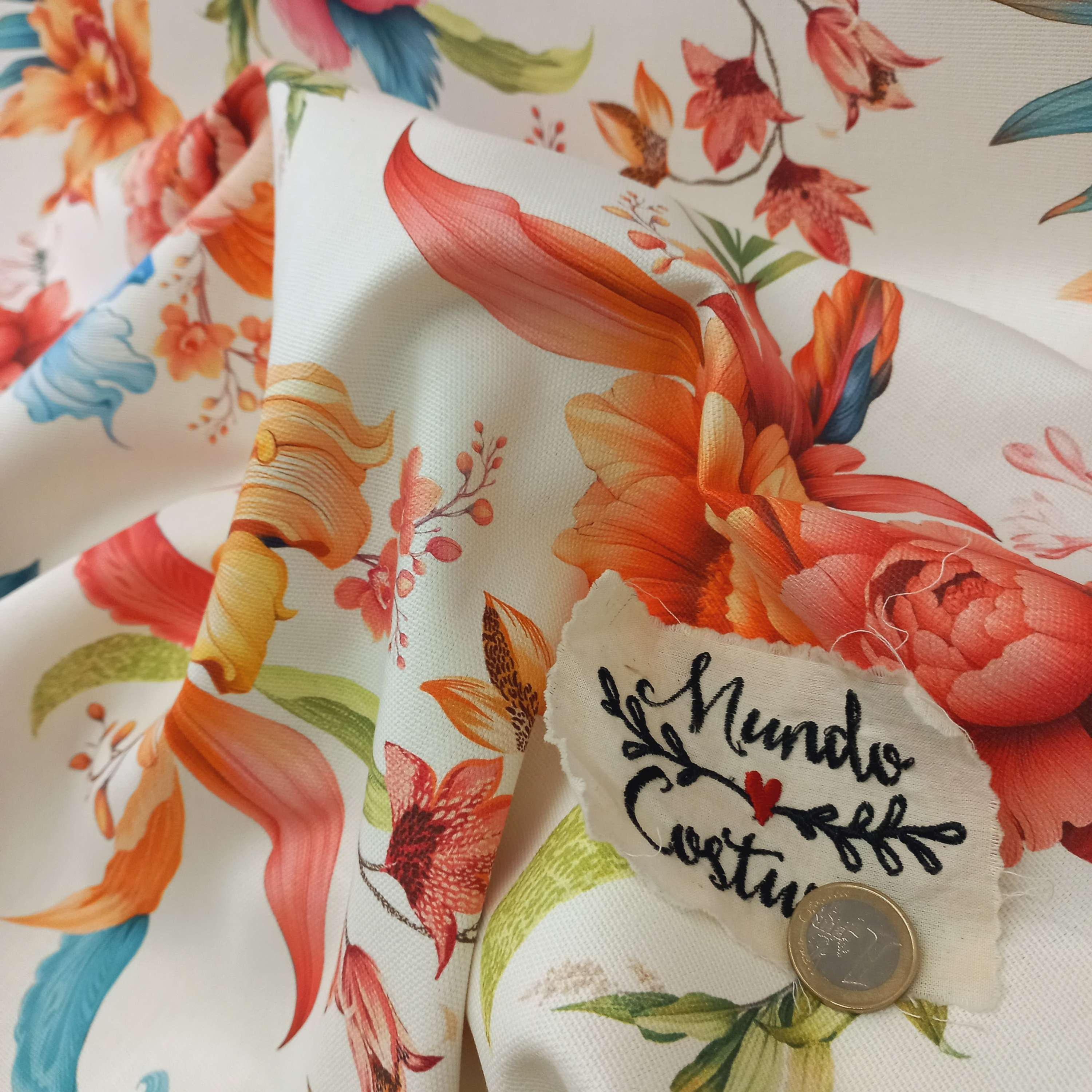 Loneta - grandes flores