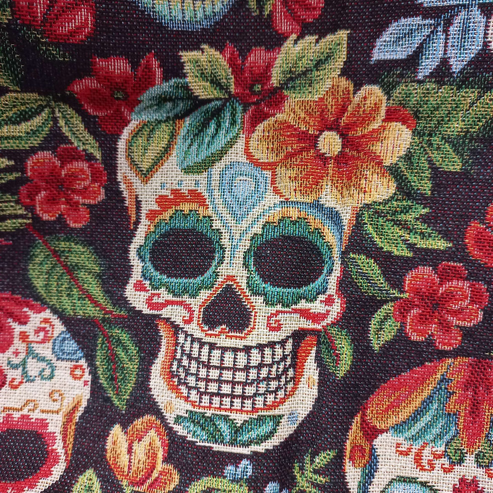 Miniatura: Gobelino calaveras catrinas