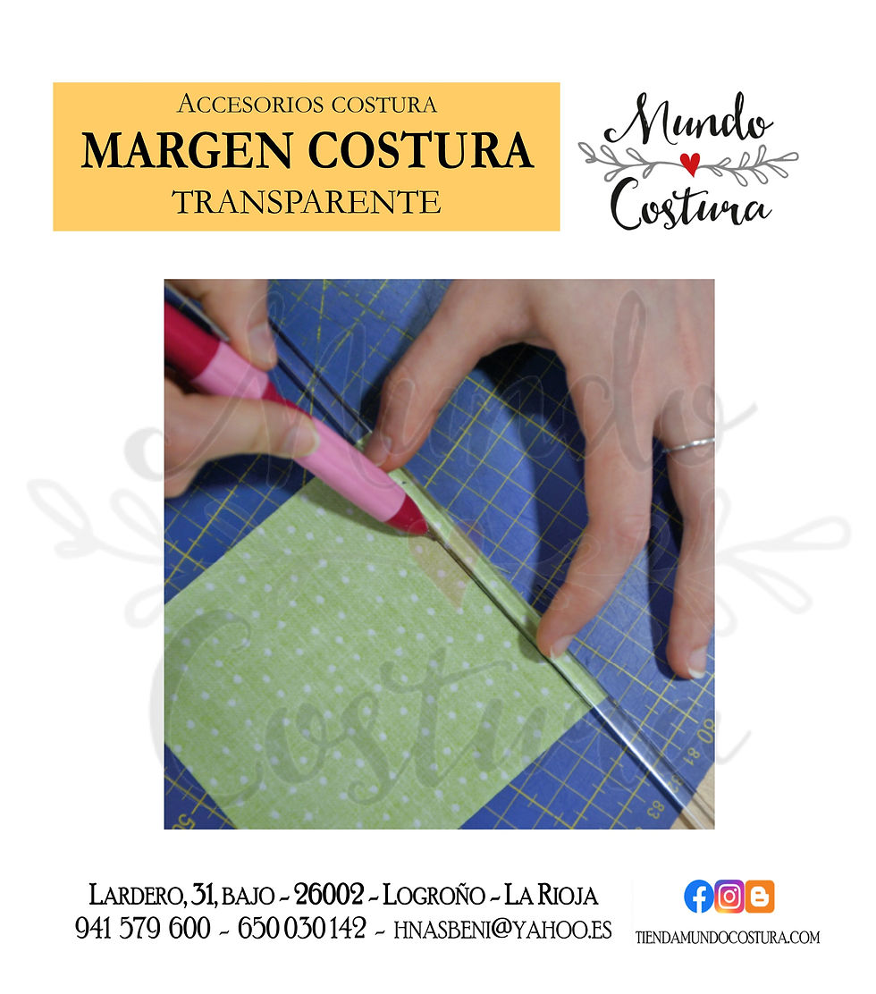 Miniatura: Regla recta - margen de costura