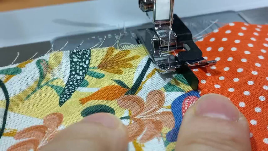 Miniatura: Prensatelas guía entre costuras (stitch in the ditch)