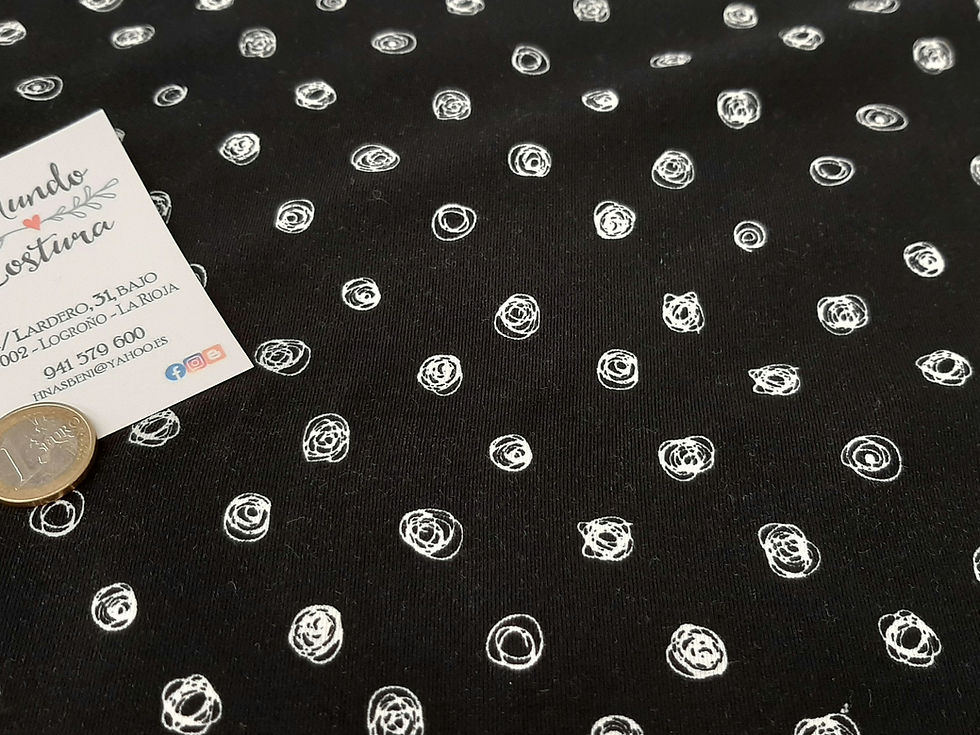 Miniatura: Punto camiseta - garabatos