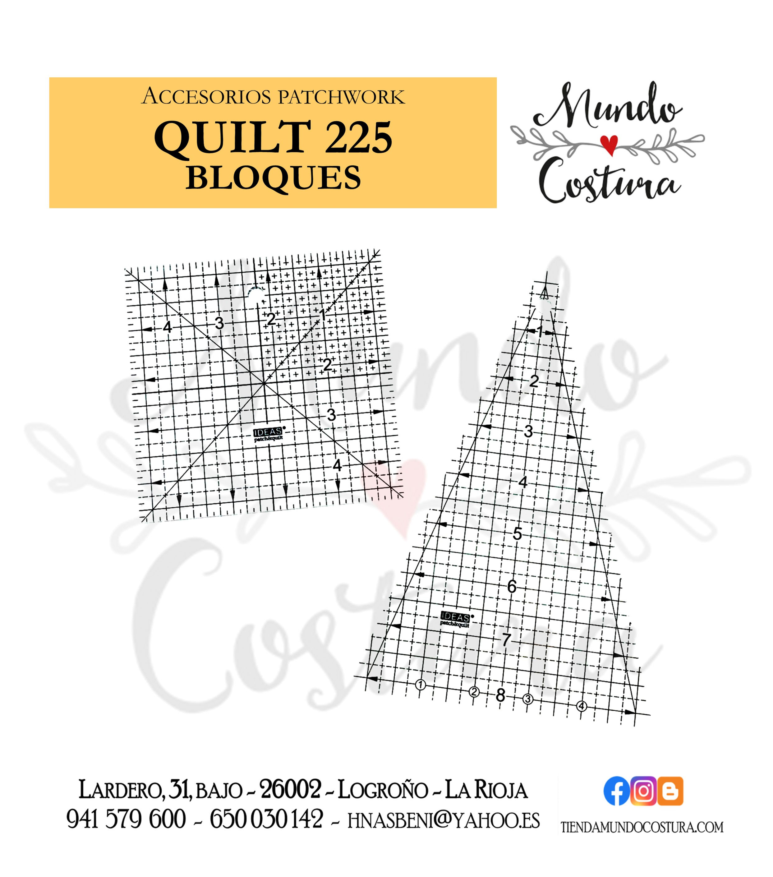 Plantillas - Quilt 225 bloques
