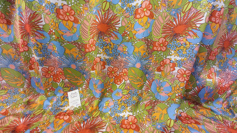 Miniatura: Estampado satinado floral
