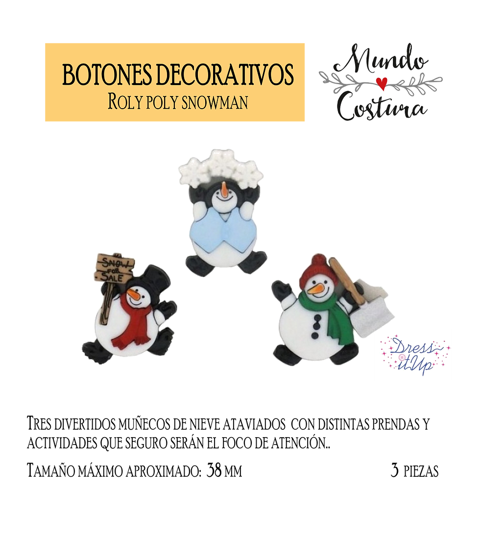 Miniatura: Botones decorativos - Navidad 4