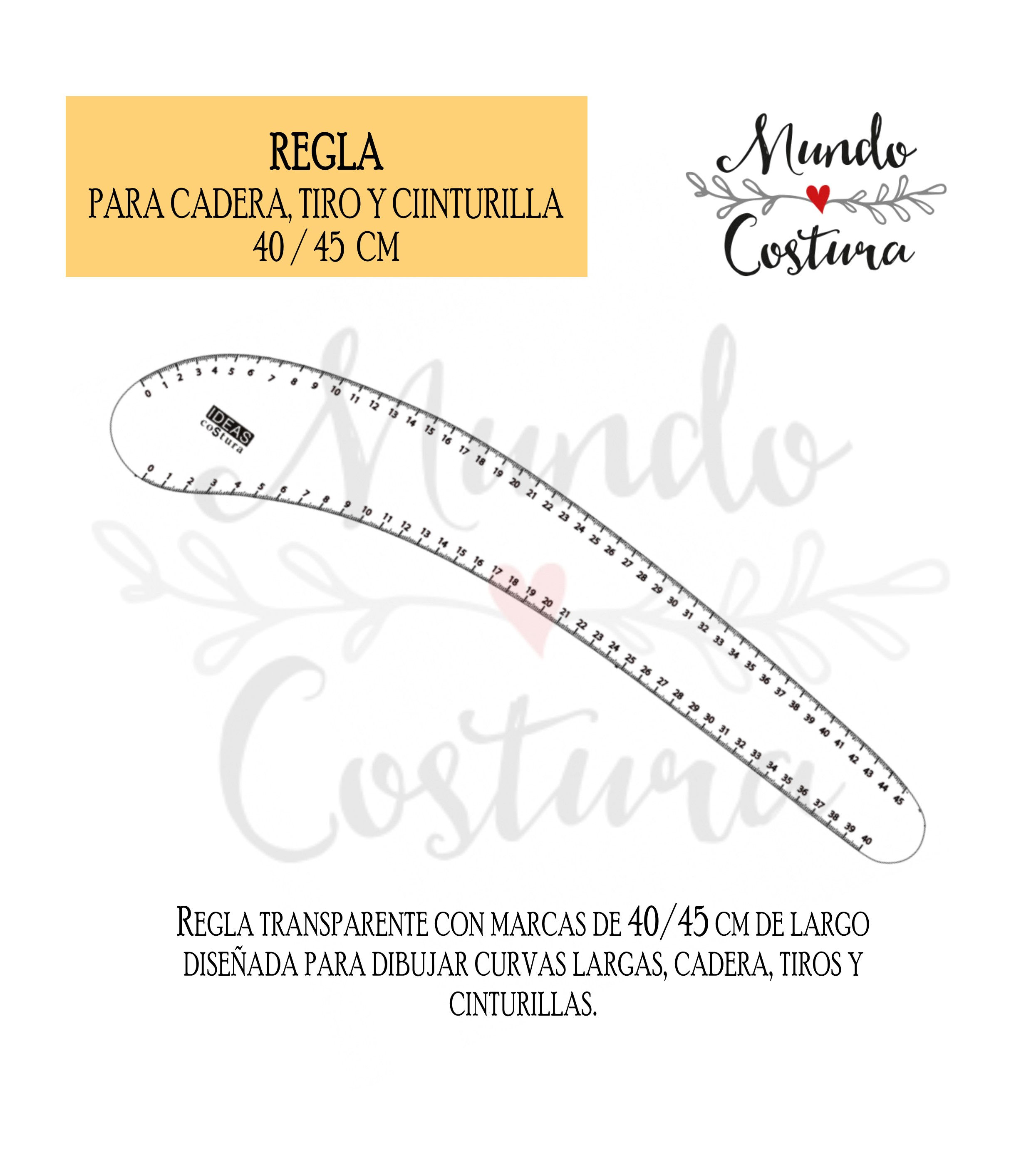 Regla curva - costados y cinturillas