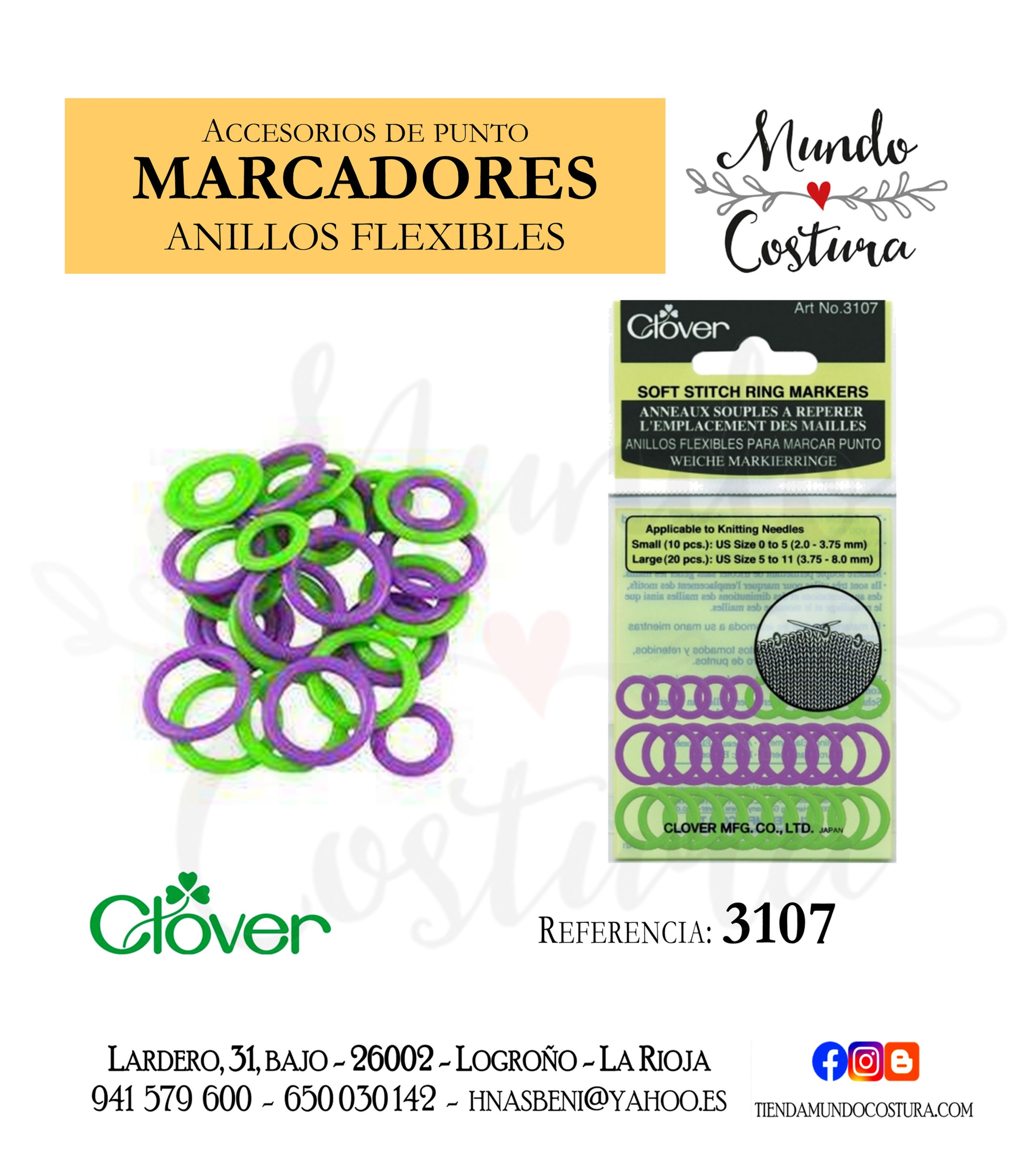 Anillas flexibles para marcar puntos