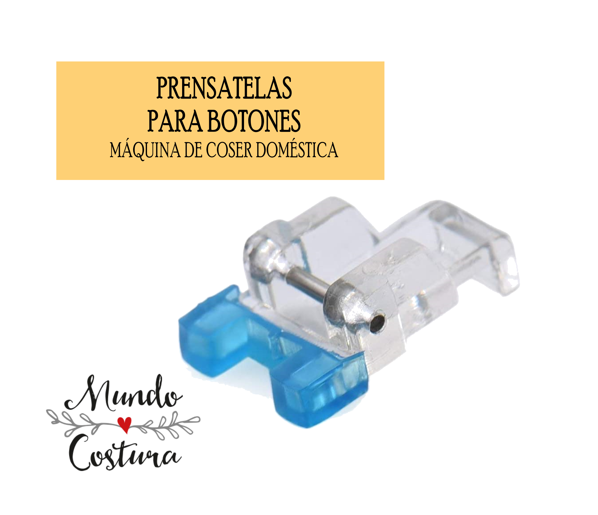 Prensatelas doméstico para botones