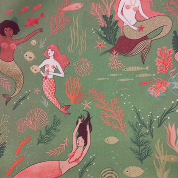 Miniatura: Popelines "Sirenas en el arrecife de coral"