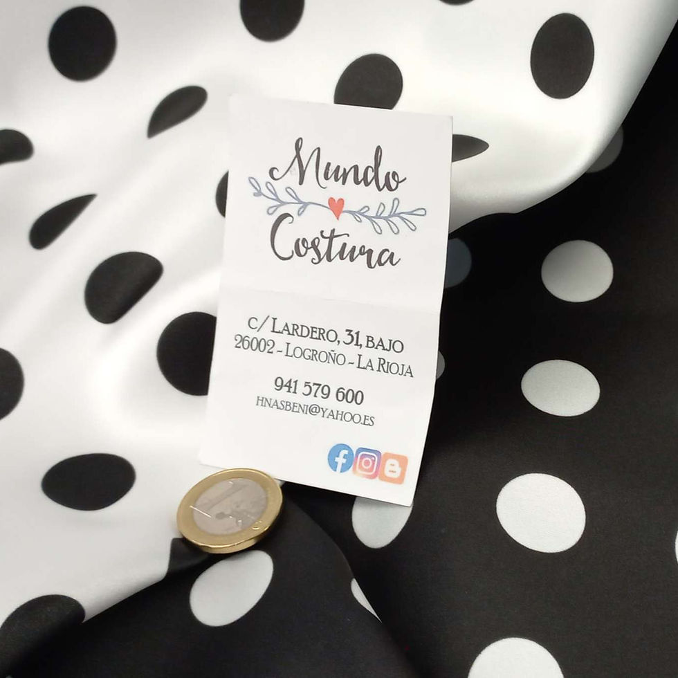 Miniatura: Satinado - puntos blancos