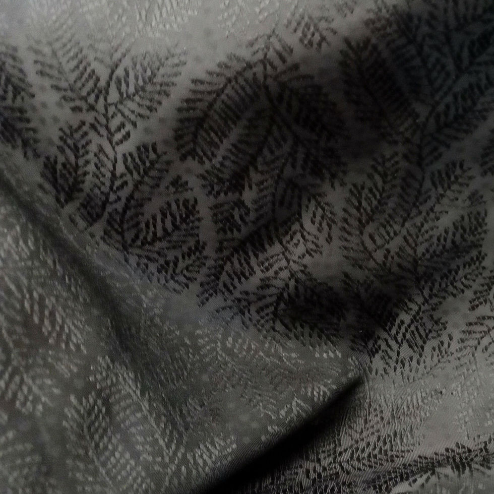 Miniatura: Tejido jacquard negro
