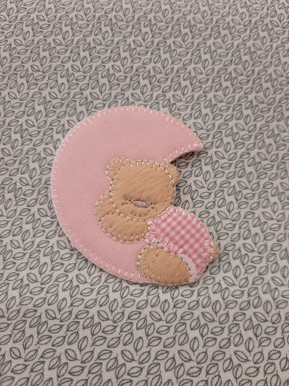 Miniatura: Aplicaciones termoadhesivas "Oso en la luna"