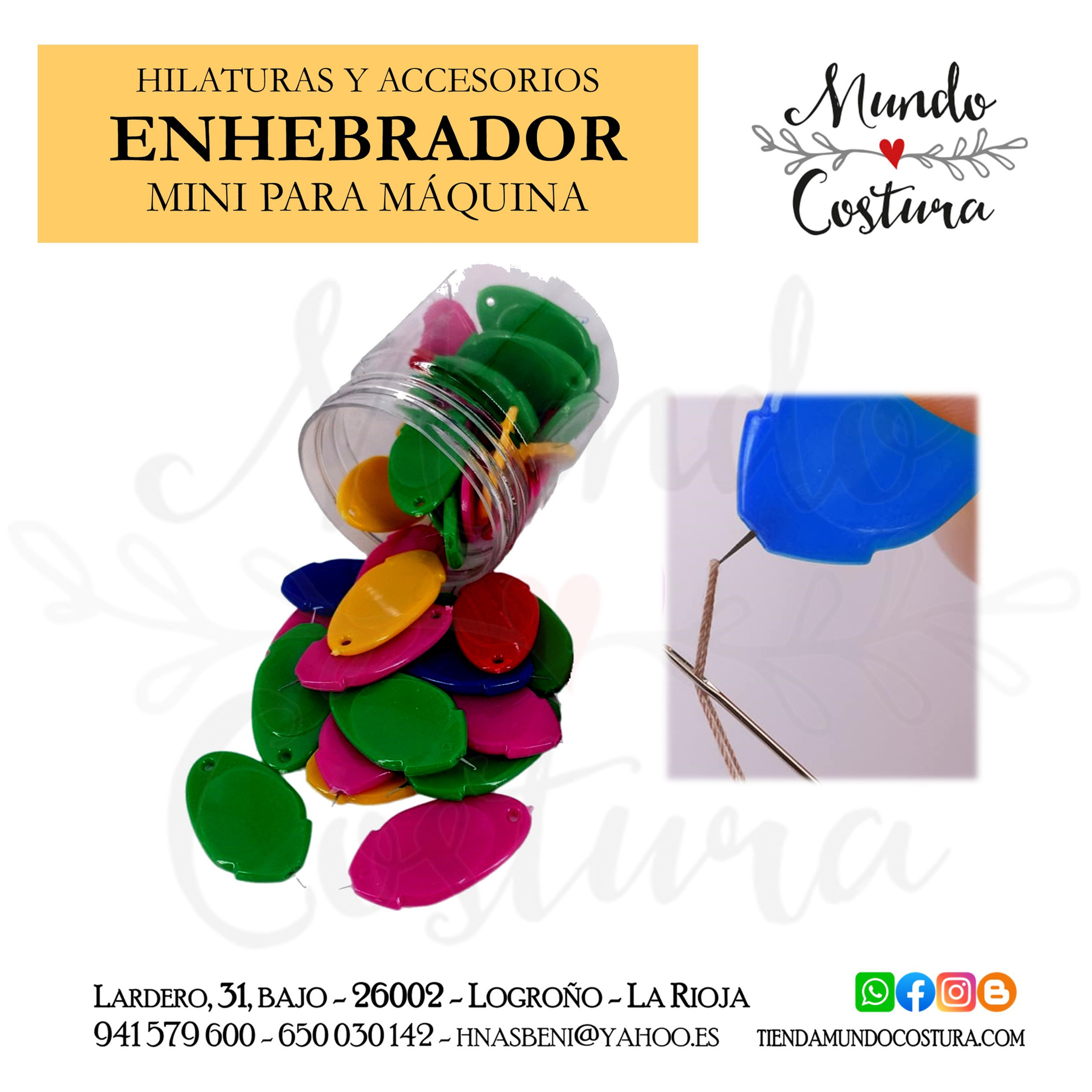 Enhebrador mini para máquina