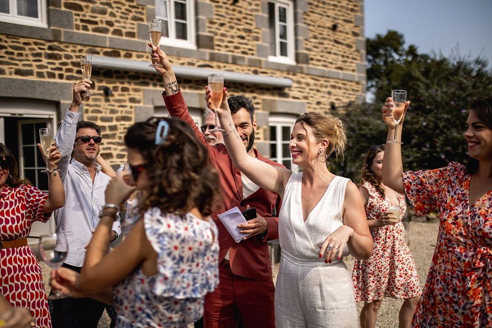 photographe mariage vin d'honneur cocktail champagne