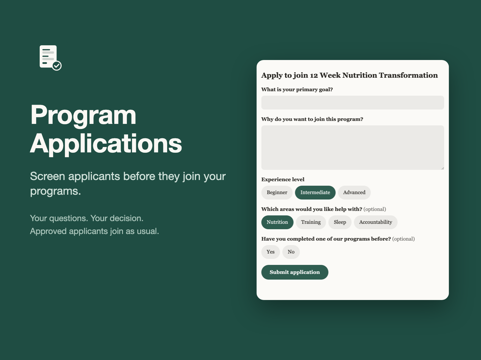 Program Applications screenshot 1