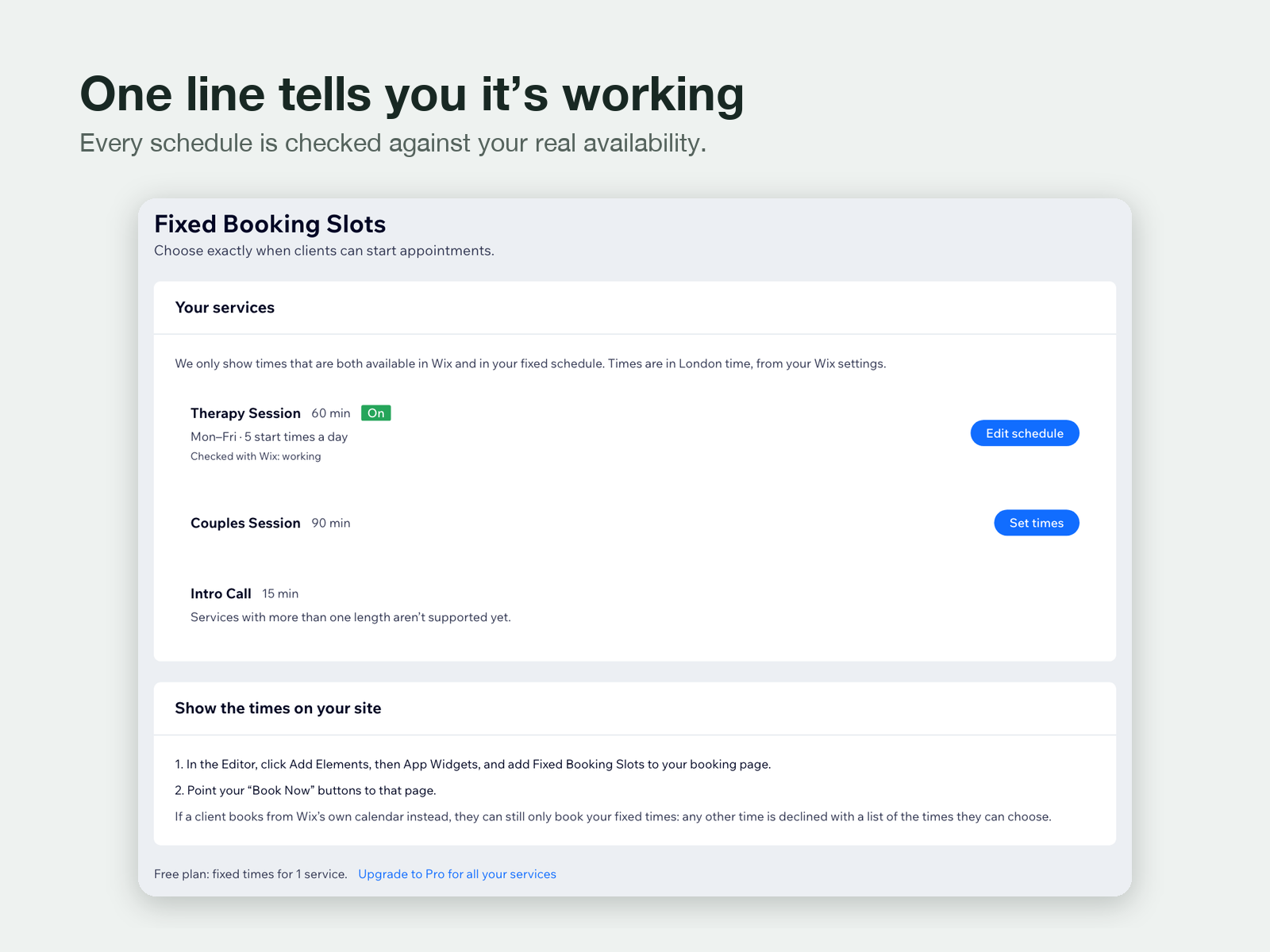 Fixed Booking Slots screenshot 4
