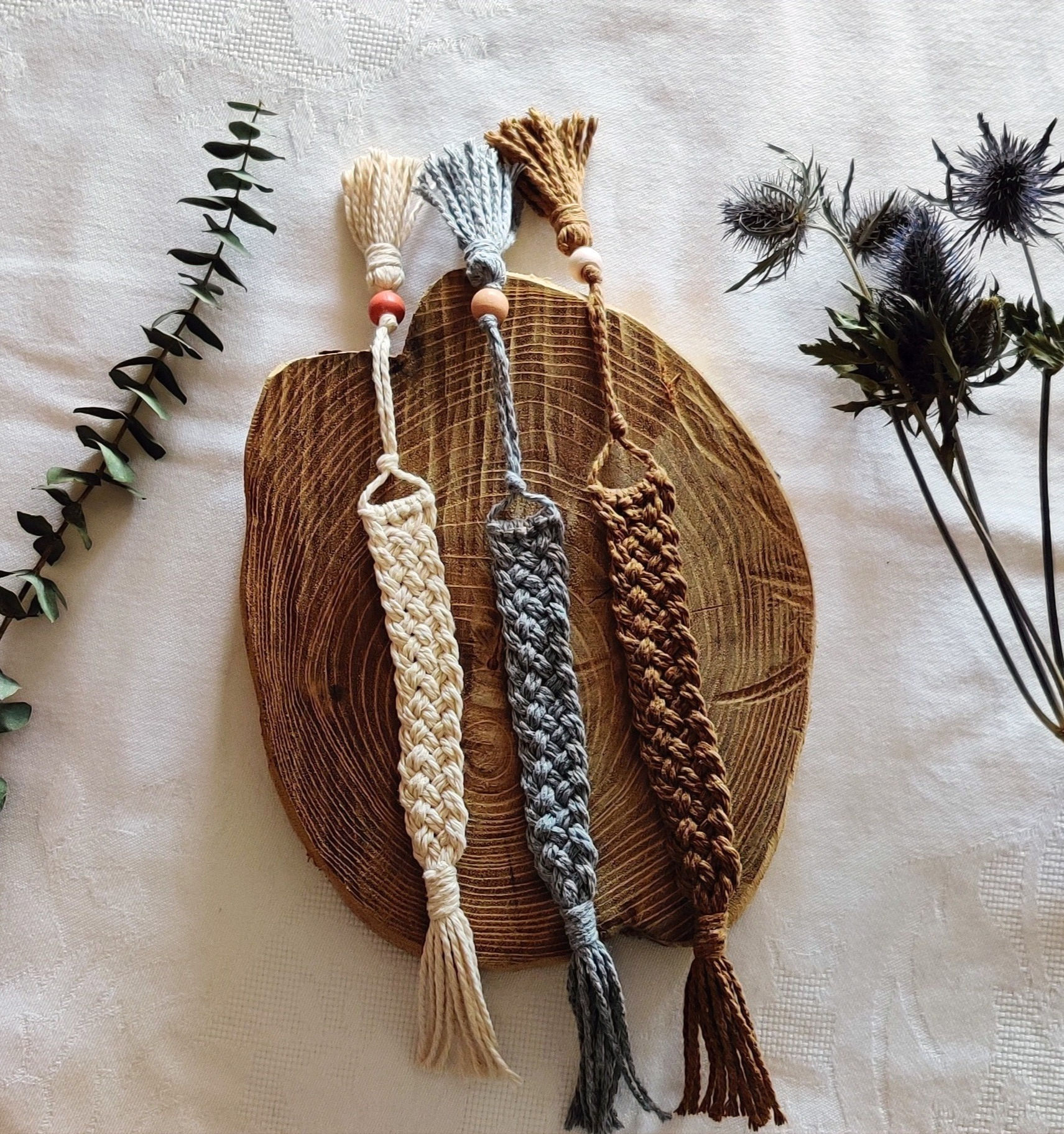 Marque-page macramé