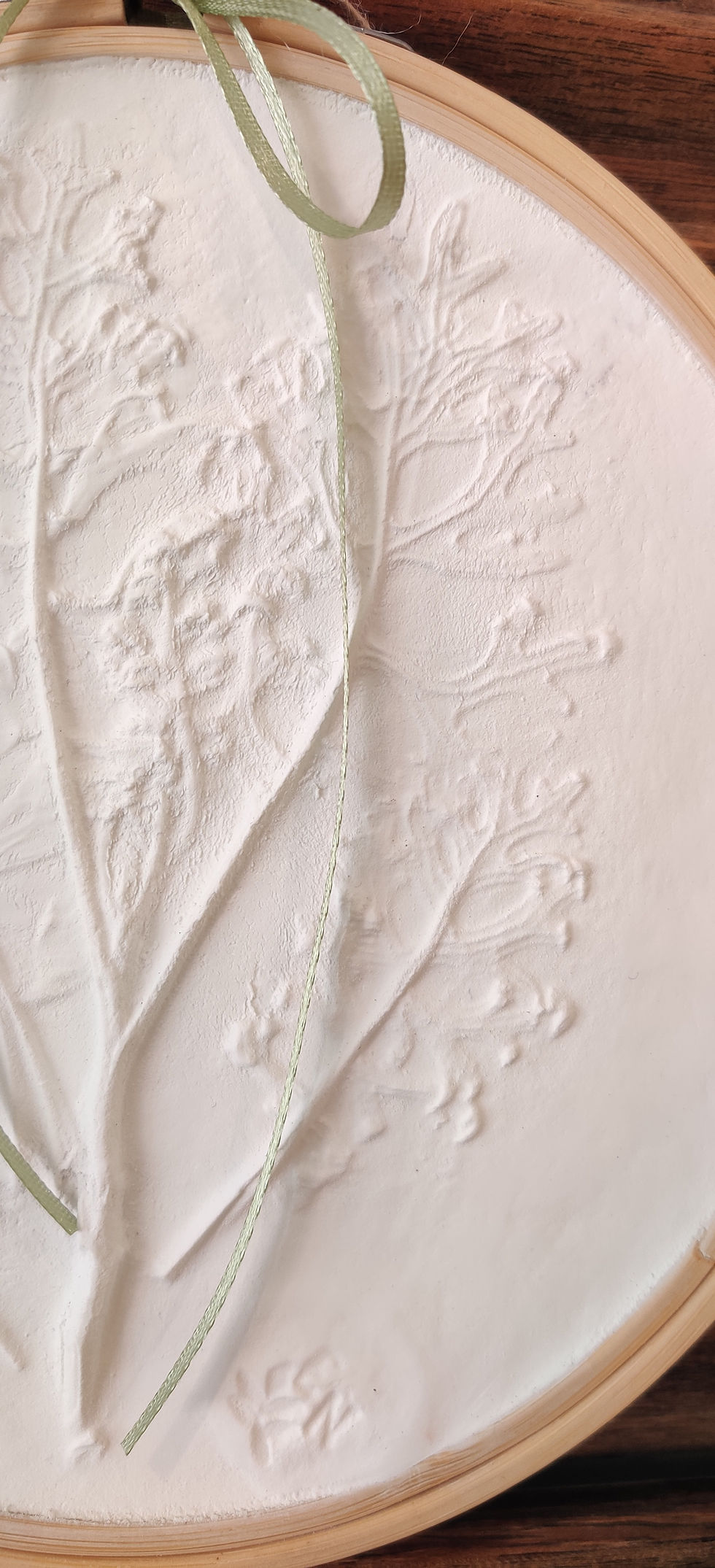Miniature : Cadre floral en Jesmonite 