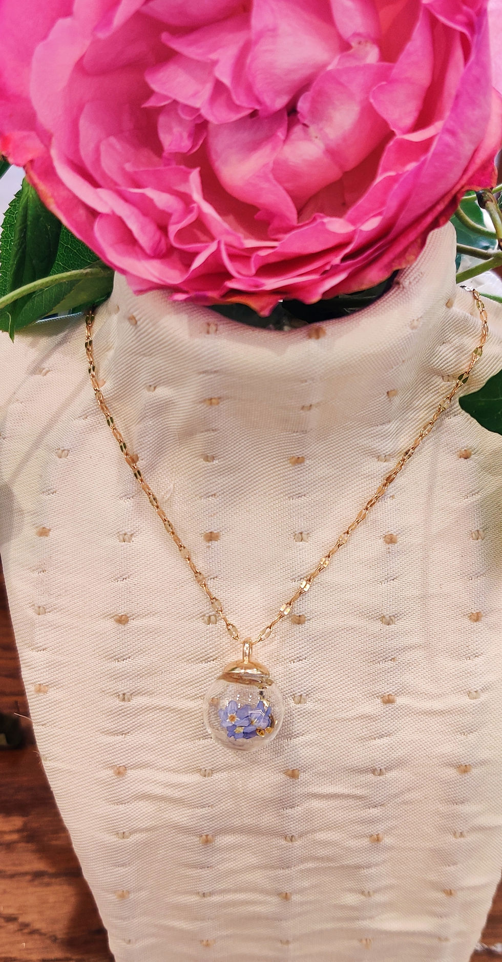 Miniature : Collier boule de verre