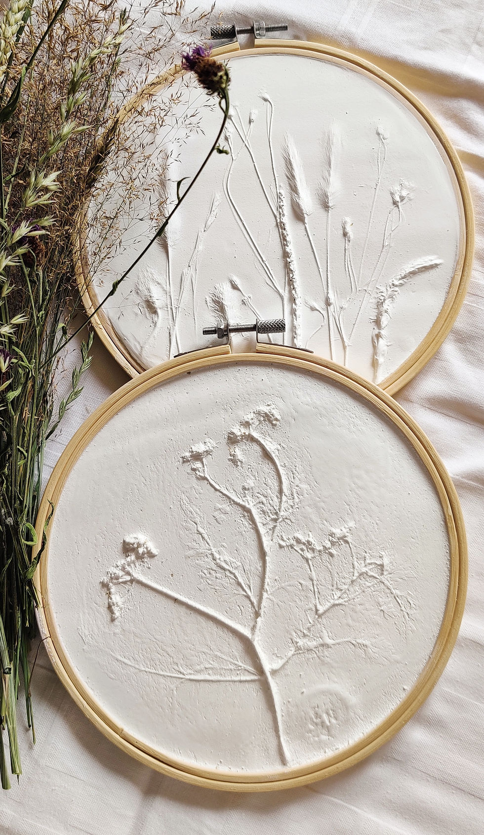 Miniature : Cadre floral en Jesmonite 