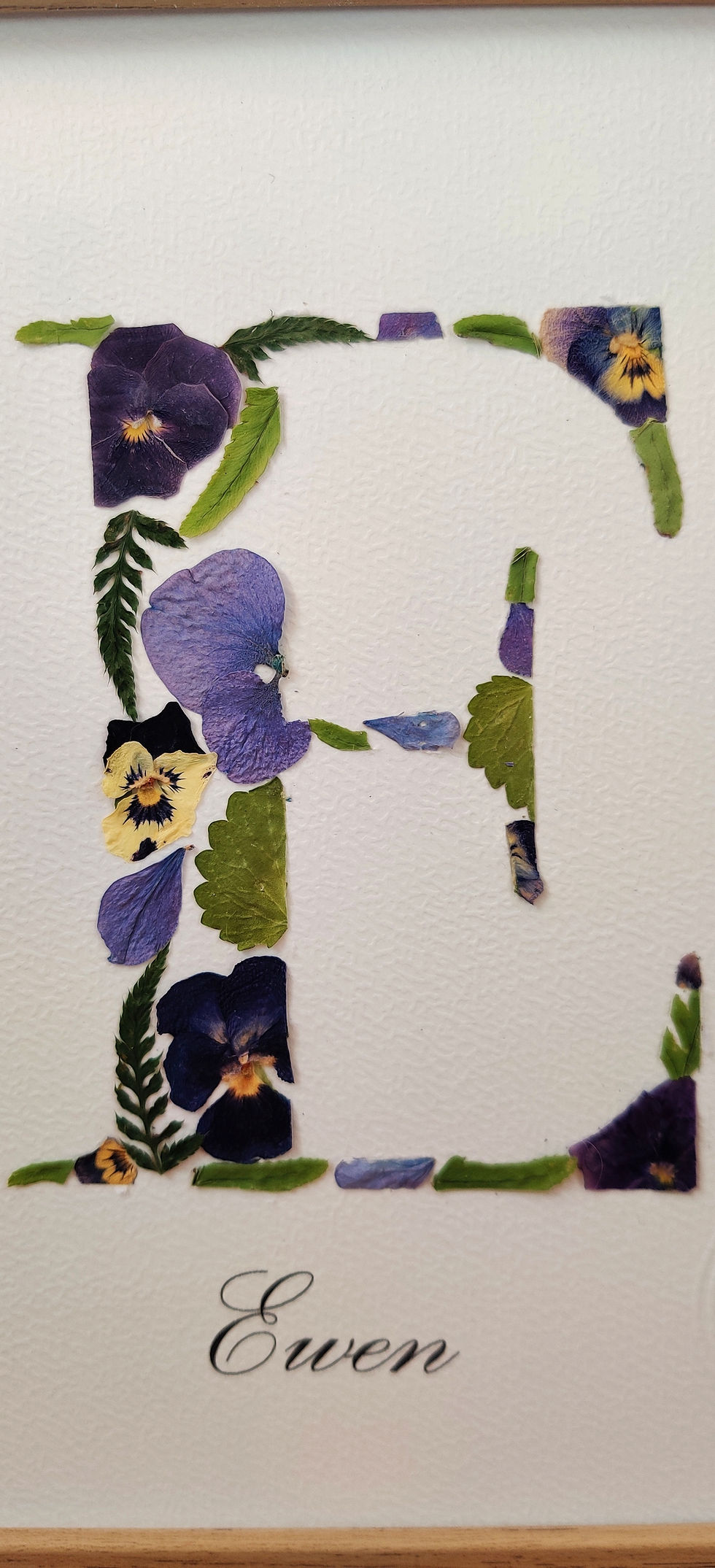 Miniature : Lettre Fleurie personnalisée