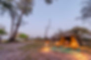 Outdoor Camping auf der einzigartigen Safari in Botswana.