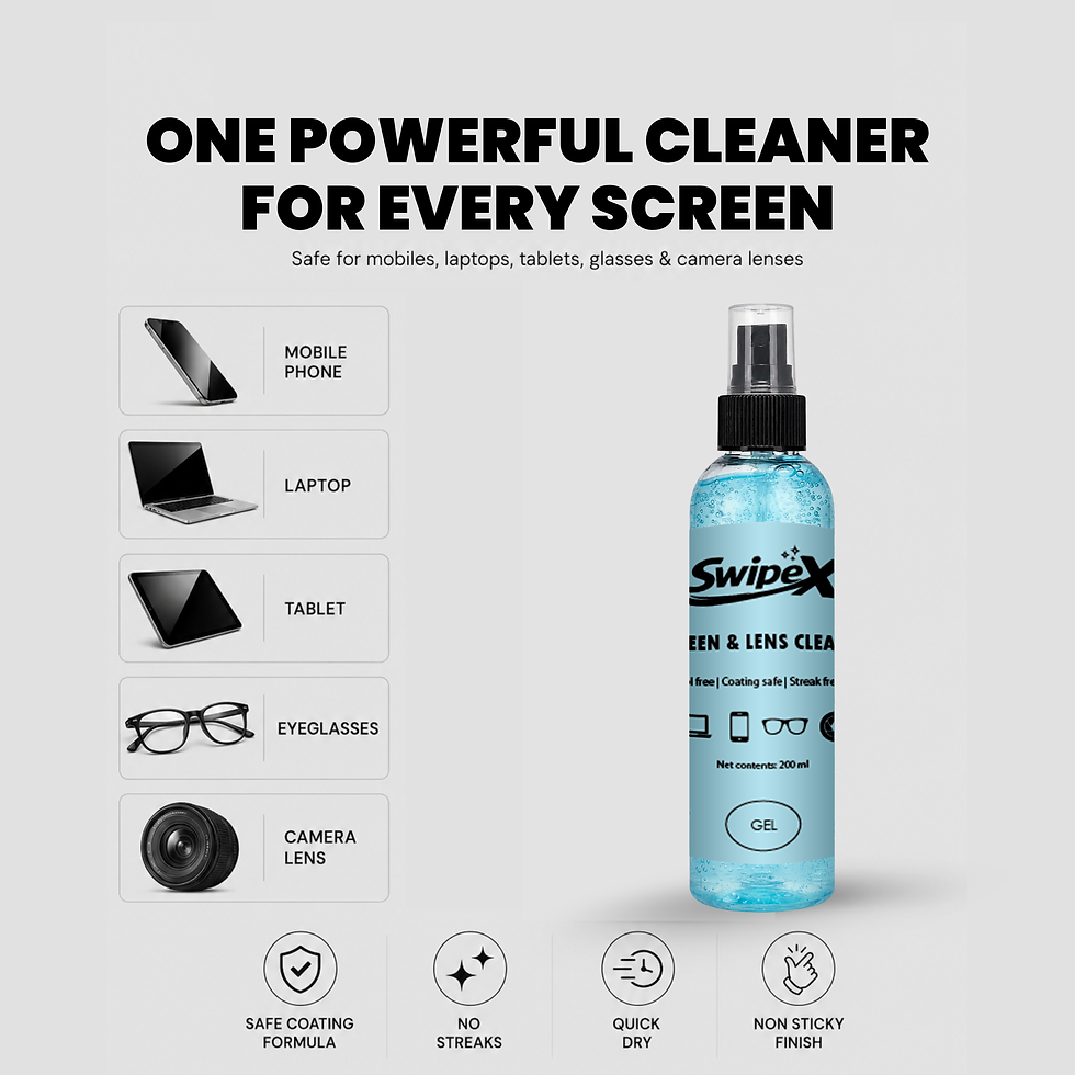Thumbnail: Swipex Screen Cleaner Kit And Microfiber Cloth for Computers, TV,  Lens Cleaner