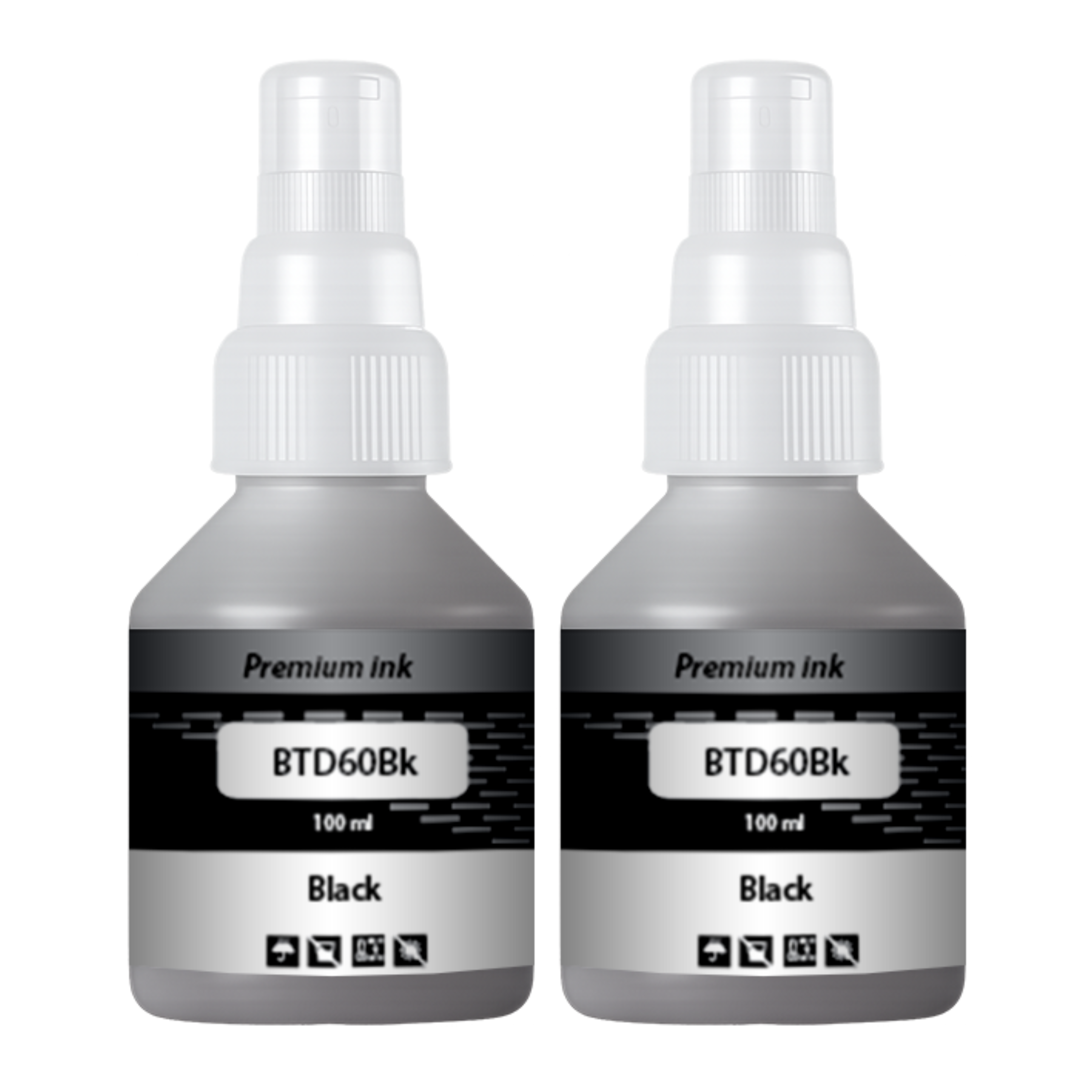 Needle High Yield BR5000/B60 2 x70ML (BLACK) Inktank Refill ink