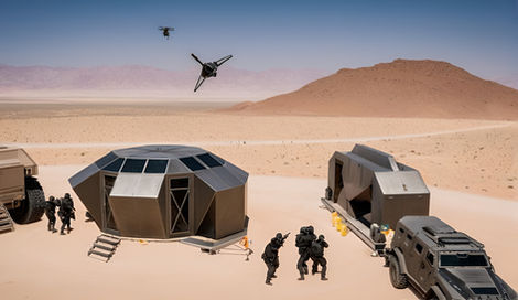 Armored BLAST RESISTANT folding buildings for Special Projects