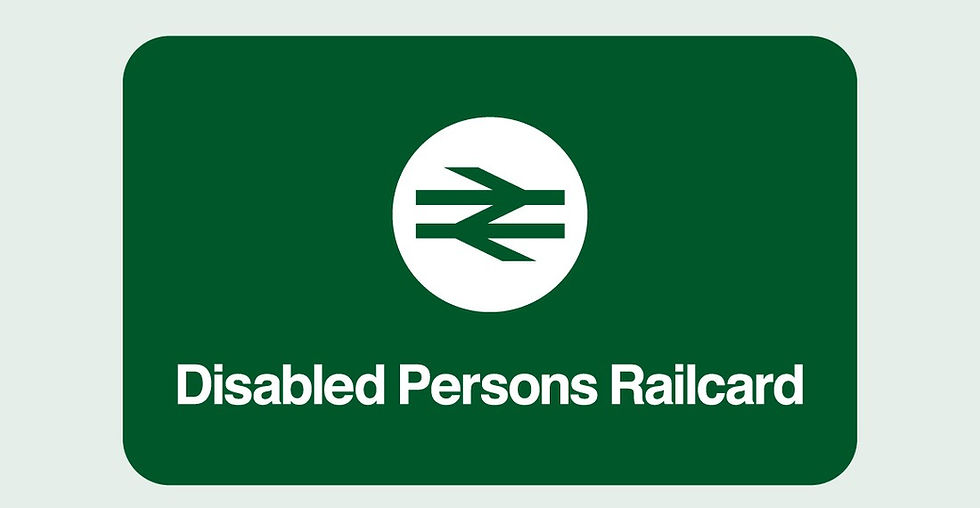 Picture shows an image of a Disabled Persons Railcard.