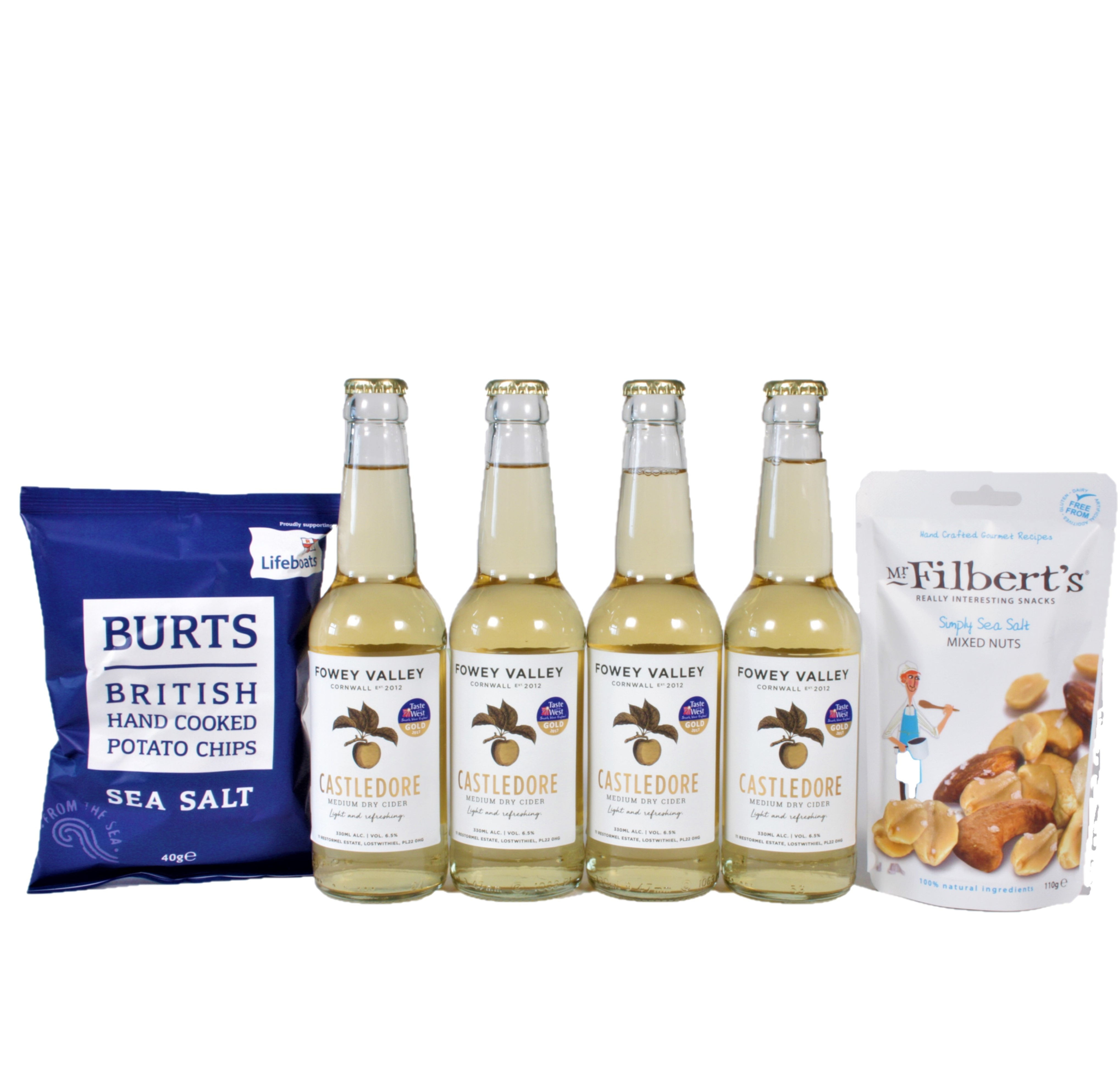 Barries Cider And Snacks Selection