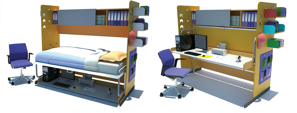 STUDENT DESK FOLDING BED