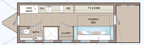 Container Housing Building Homes, Management Staff, Students Accommodation and housing in remote areas and Oil field staff accommodation furniture pacakes with Murphy wall beds by CASA-ELAN