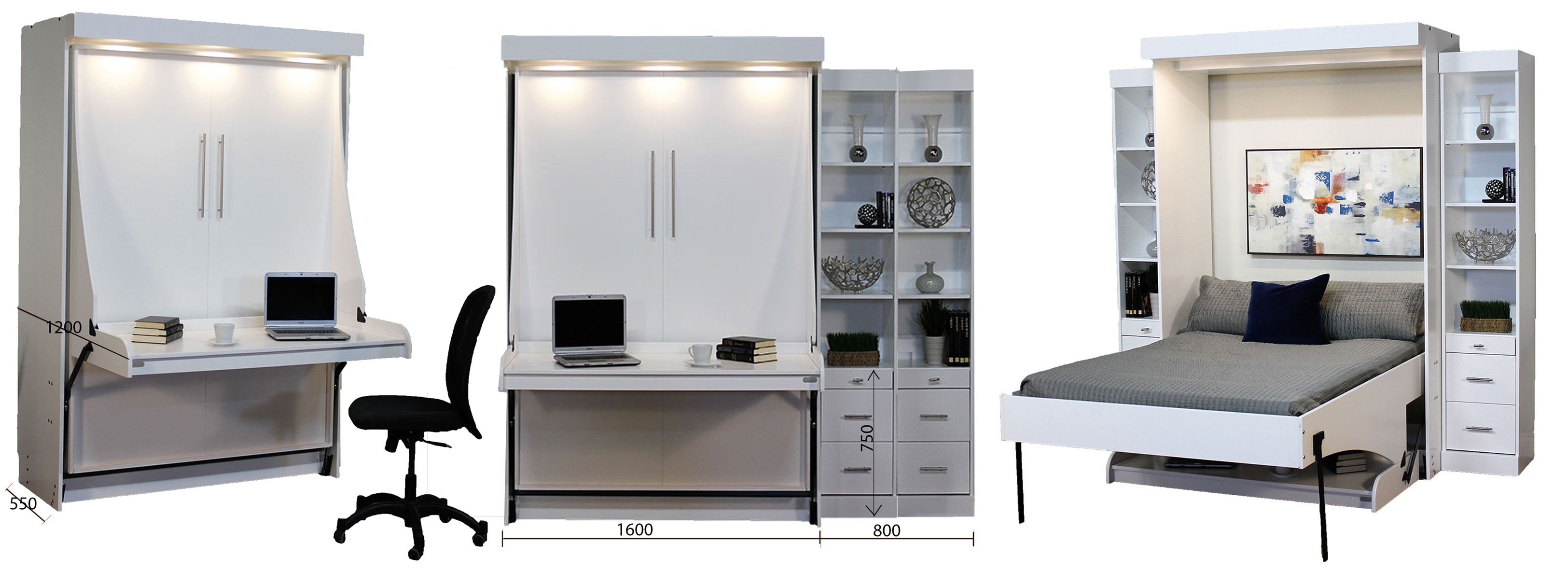 Casa Elan Murphy Folding Wall Bed Models دبي