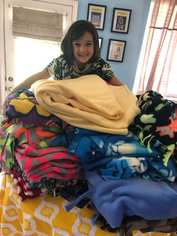 Blanketeer Evanglene age 8