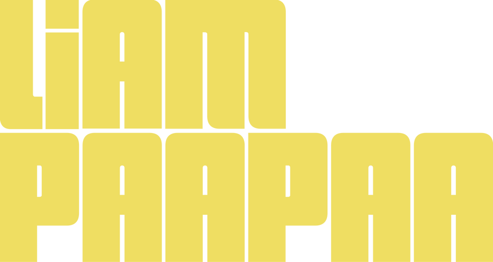 Left Justified logo that reads Liam Paapaa