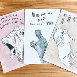 Sleepy postcard set