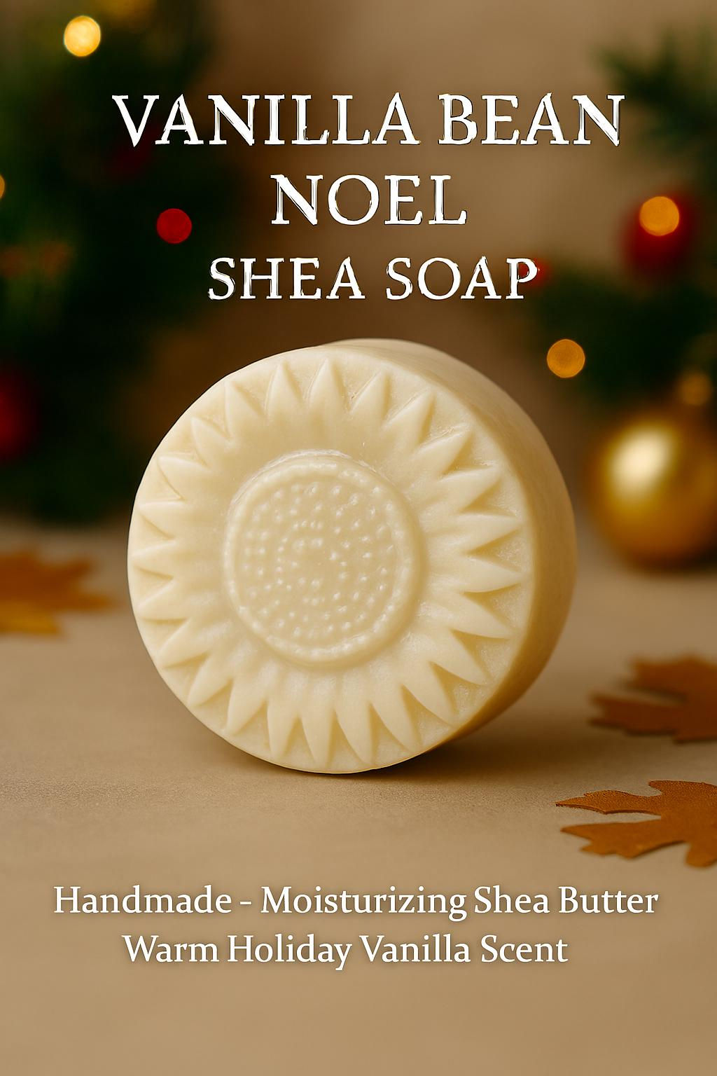 Vanilla Bean Noel Shea Soap: Handmade Holiday Moisturizing Bar
