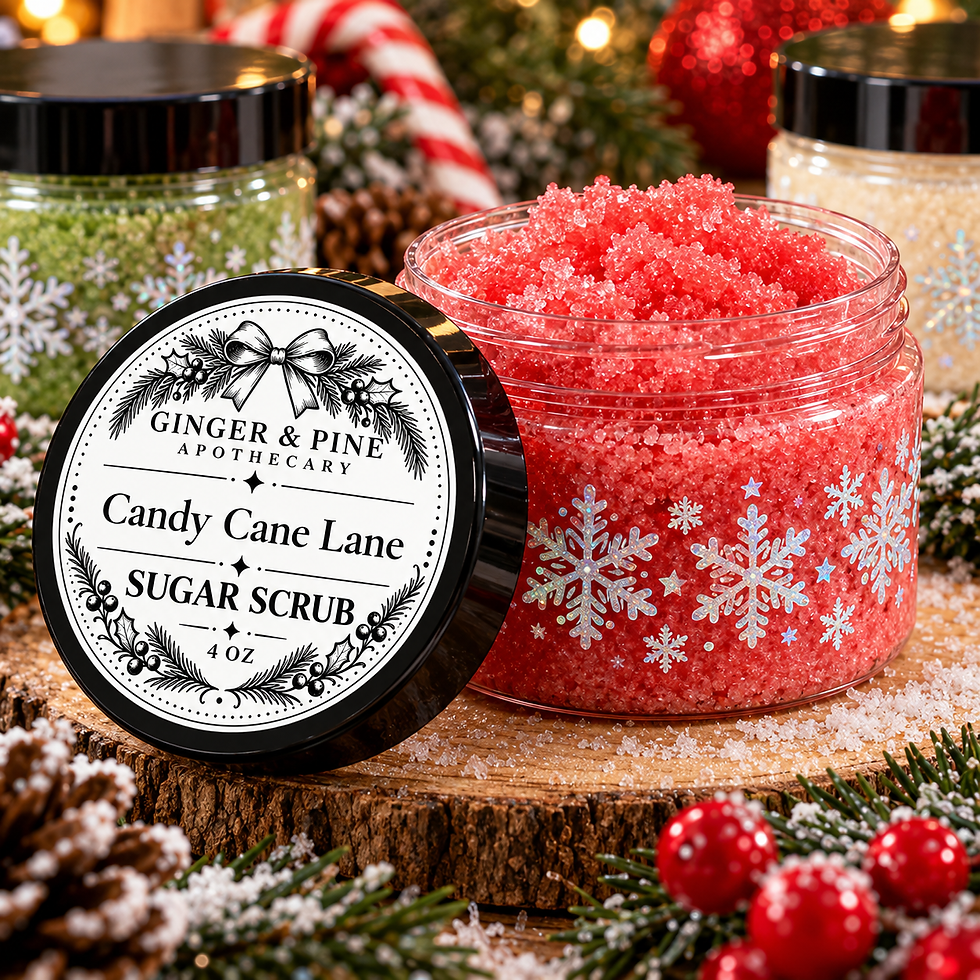 Thumbnail: Christmas Sugar Scrub – 4 oz Holiday Body Scrub
