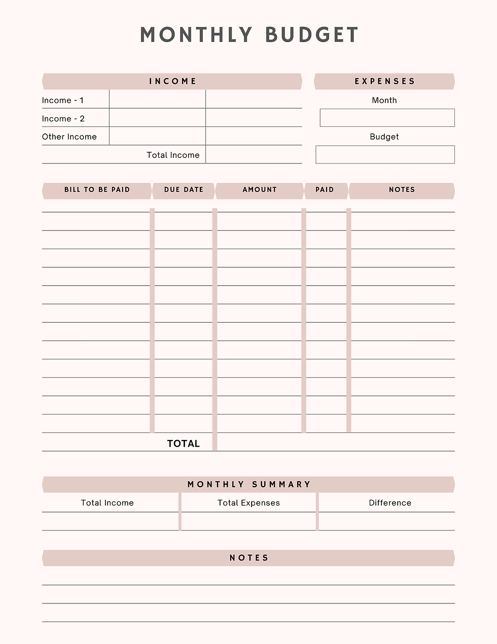 Money Flow Master: The Simple Budget Template