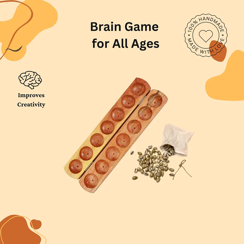 Thumbnail: Vamana Guntalu / Pallanghuzi /Aliguli Mane/ Mancala Board 70+ Shells