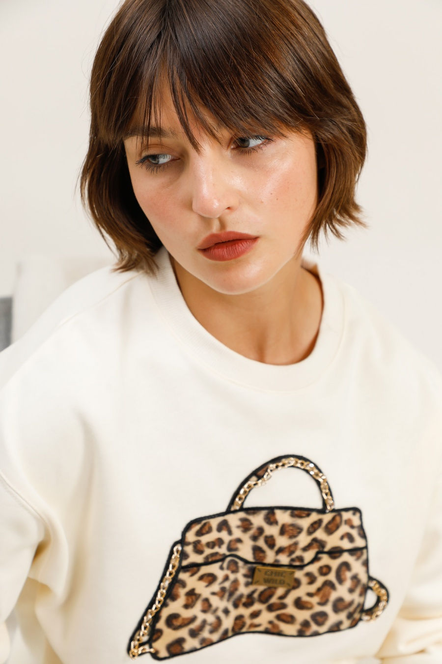 Miniature : Sweat coupe droite